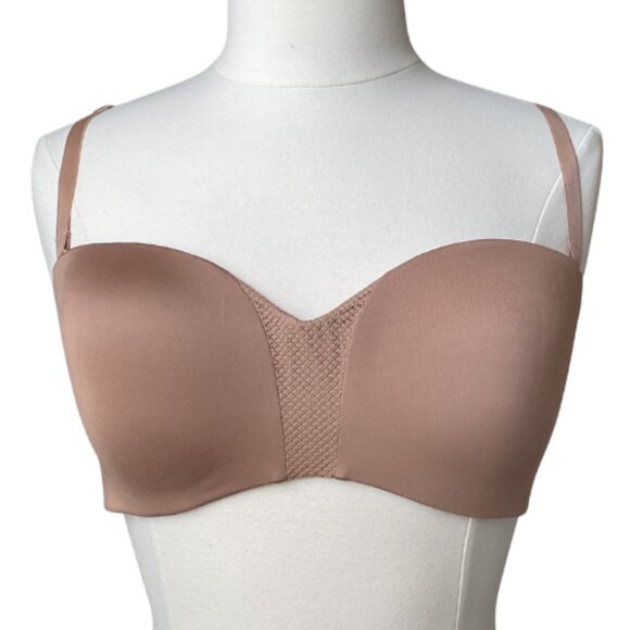 (Bundle) Maiden Form / Warners Seamless Bras | Nude Strapless + Mauve Wireless - Picture 1 of 4